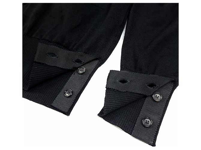 Thom Browne Wollcardigan Black Label Schwarz - Ansicht 3