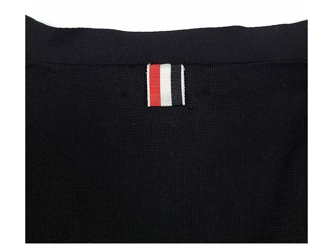 Thom Browne Wollcardigan Black Label Schwarz - Ansicht 5