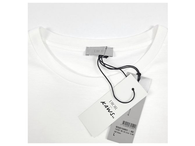 Dior KAWS Bee T-Shirt mit kurzen Ärmeln Weiß - Ansicht 4