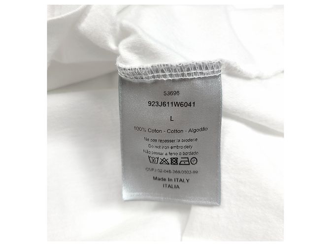 Dior KAWS Bee T-Shirt mit kurzen Ärmeln Weiß - Ansicht 5