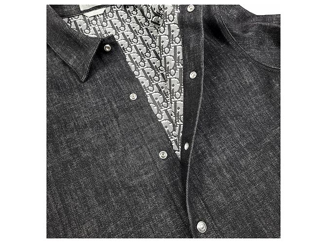 Dior Giacca in denim obliqua blu scuro Marrone - vista 4