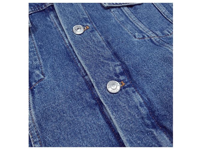 Balenciaga Language Denimjacke Blau - Ansicht 4