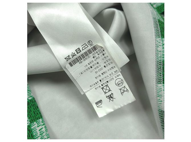 Louis Vuitton Polo a maniche corte con zip Damier LV per donne Verde - vista 6