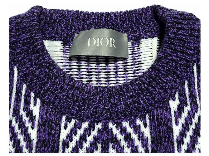 Dior Diamond Jacquard Knit Blue - view 4