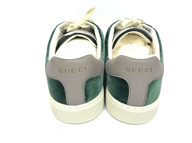 Gucci Sneakers Velvet Ace Verde - vista 3