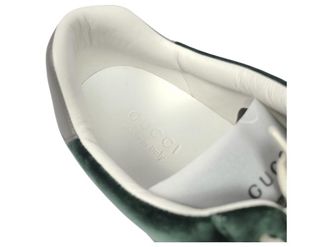 Gucci Sneakers Velvet Ace Verde - vista 6