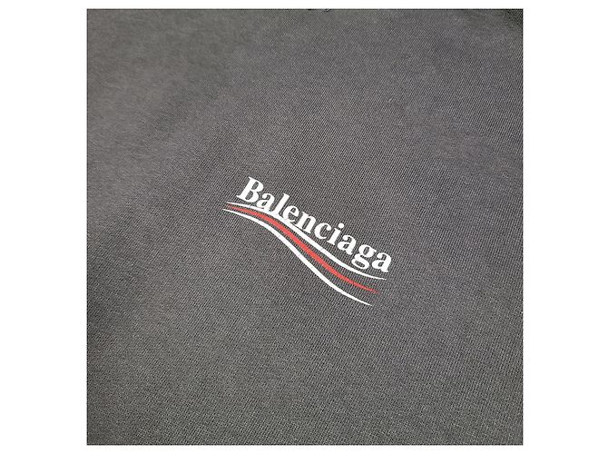 Day Balenciaga Hoodie vintage oversize con logo Wave Marrone - vista 3