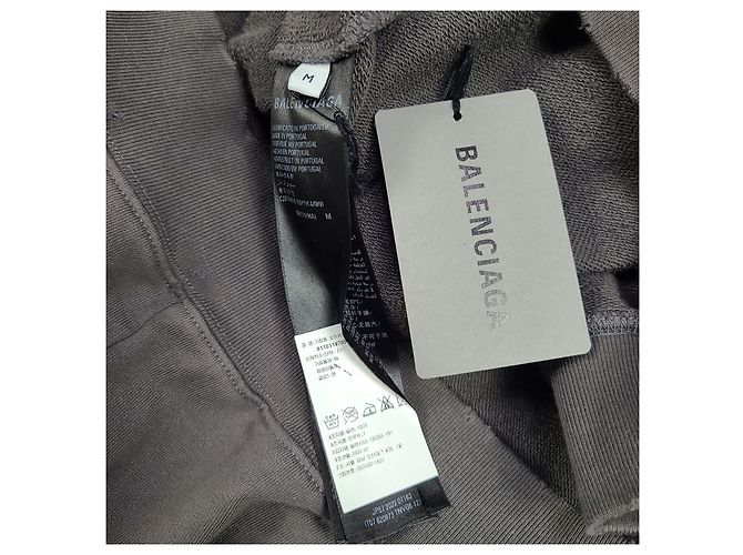 Day Balenciaga Hoodie vintage oversize con logo Wave Marrone - vista 6