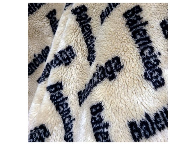 Balenciaga Multi-Logo Oversized Fleece Jacket Brown - view 3