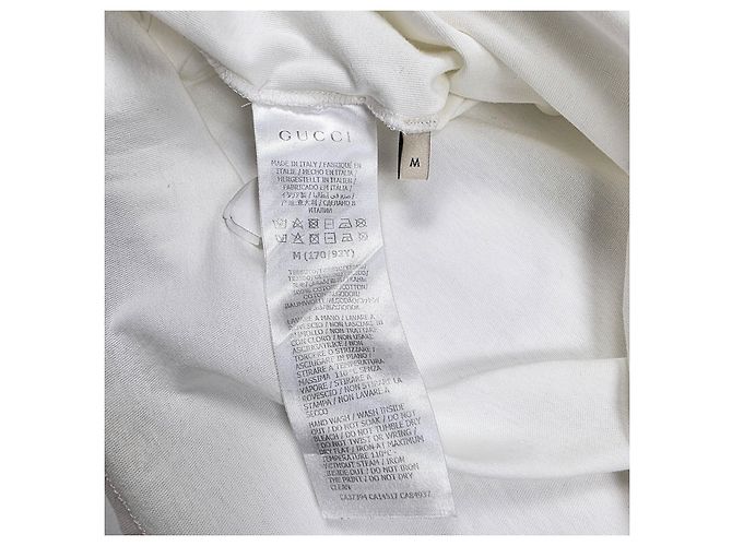 Gucci Kurzarm-T-Shirt mit Kai Belt-Logo XJDJH Weiß - Ansicht 5