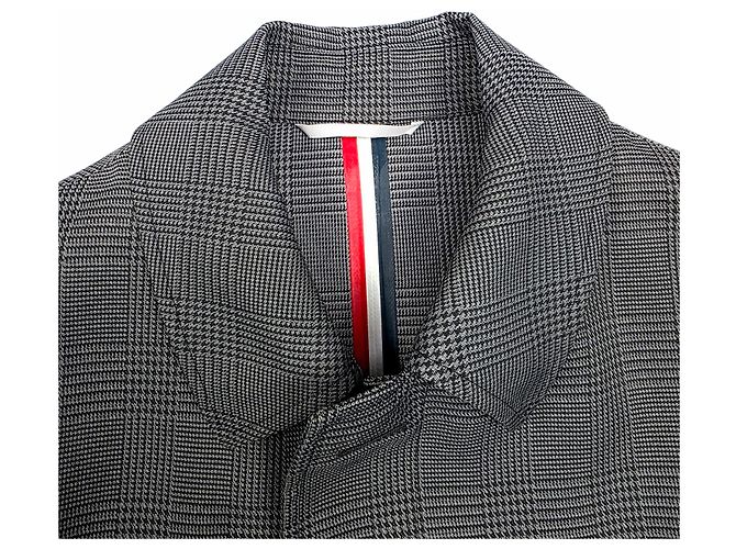 Thom Browne Hahnentrittmuster Übermantel Braun - Ansicht 6