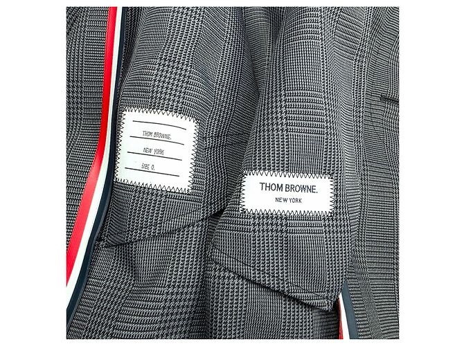 Thom Browne Hahnentrittmuster Übermantel Braun - Ansicht 7
