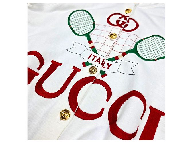 Gucci Chaqueta reversible de tenis Cardigan Blanco - vista 5