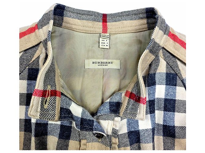 Burberry Abito a maniche corte Novacheck di Londra Marrone - vista 4