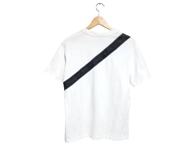 Saddle Dior Kurzarm-T-Shirt Schräg Satteltasche Weiß - Ansicht 2