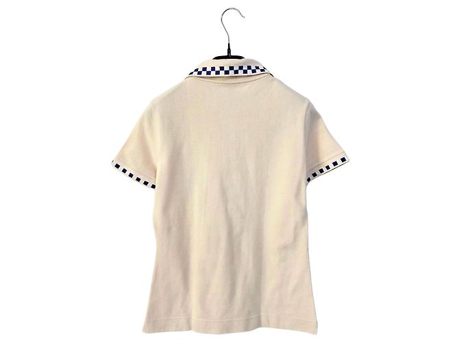 Louis Vuitton Damen Polo-Shirt mit kurzen Ärmeln Damier LV Braun - Ansicht 2
