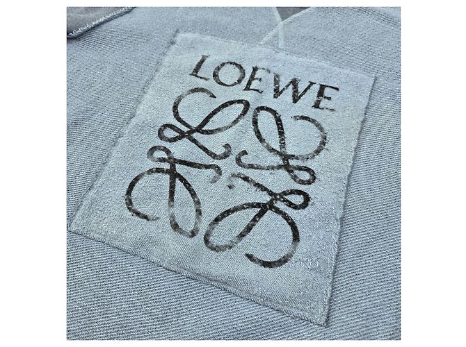 Loewe Anagram Inside Out Sweatshirt Blue - view 3