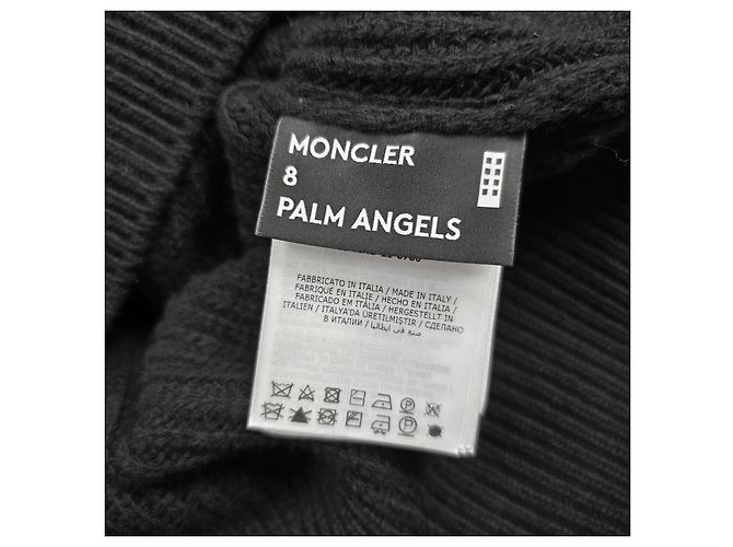 Moncler Palm Angels Seaclystar Rollkragenstrick Schwarz - Ansicht 5