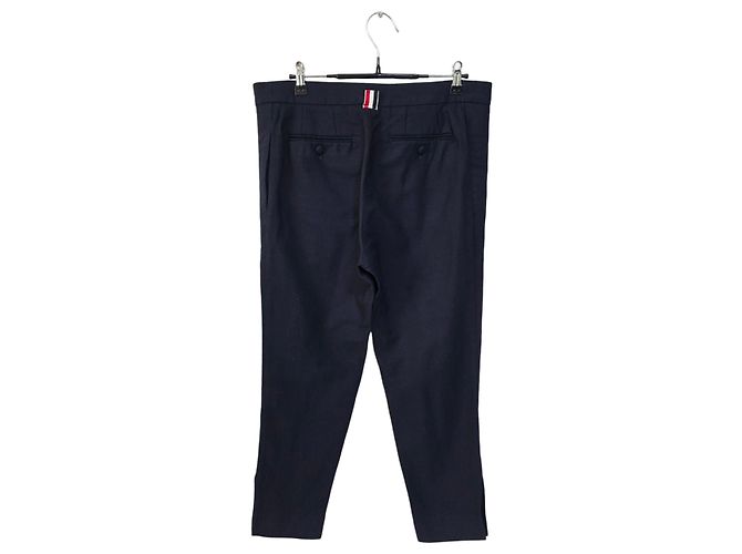 Thom Browne Pantalones de Lana para Mujeres Azul - vista 2