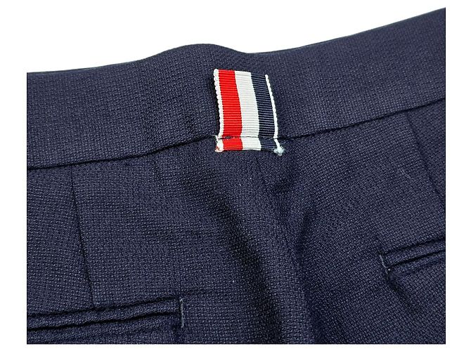 Thom Browne Pantalones de Lana para Mujeres Azul - vista 5