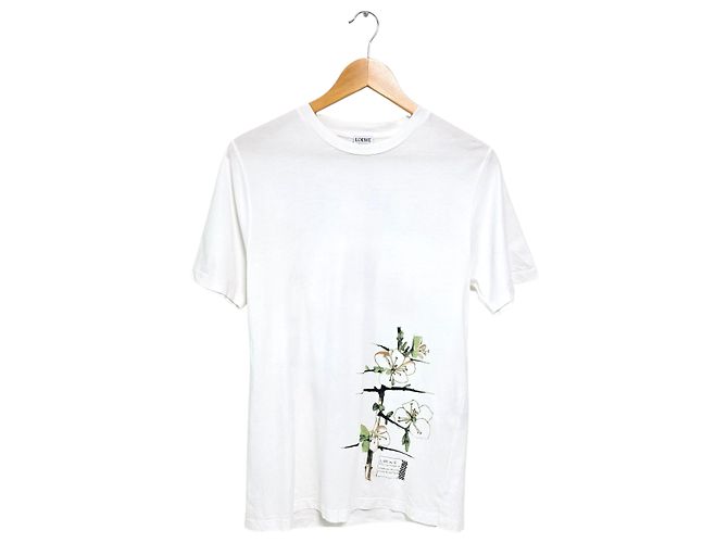 Loewe T-shirt a maniche corte con logo botanico Bianco - vista 2