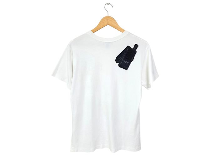 Louis Vuitton T-Shirt mit Logo-Patch und kurzen Ärmeln Weiß - Ansicht 2