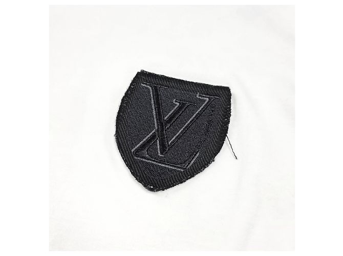 Louis Vuitton T-Shirt mit Logo-Patch und kurzen Ärmeln Weiß - Ansicht 3