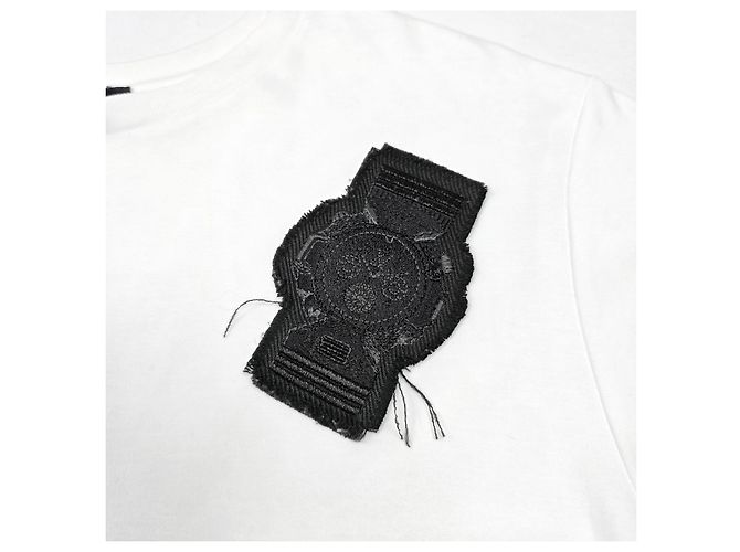 Louis Vuitton T-Shirt mit Logo-Patch und kurzen Ärmeln Weiß - Ansicht 4