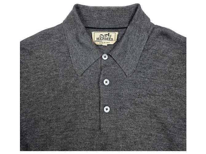 Hermès Suéter com gola de cashmere Logo Marrom - vista 6