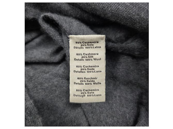 Hermès Suéter com gola de cashmere Logo Marrom - vista 8