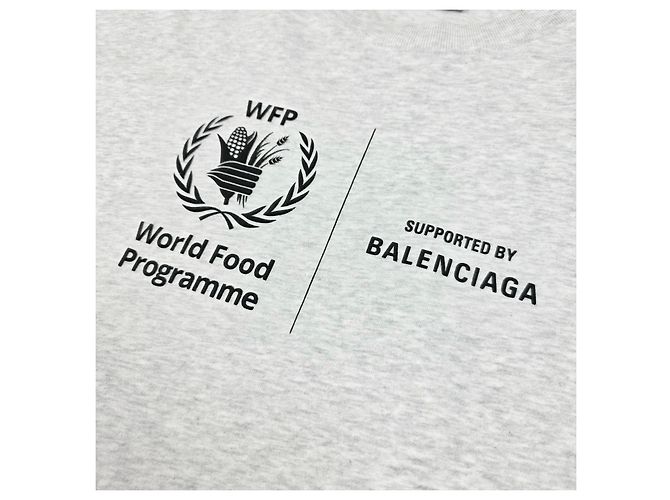 Balenciaga WFP T-Shirt mit kurzen Ärmeln Braun - Ansicht 3