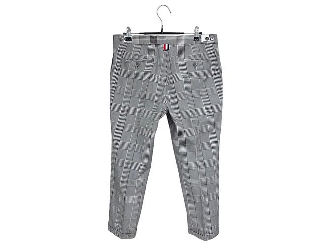 Thom Browne Pantaloni a quadri da donna Marrone - vista 2