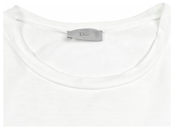 Dior New Wave Kurzarm-T-Shirt Weiß - Ansicht 4