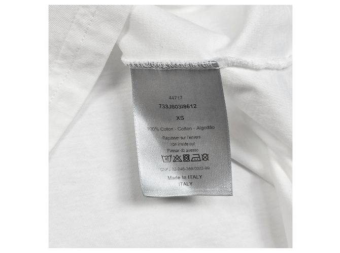 Dior New Wave Kurzarm-T-Shirt Weiß - Ansicht 5
