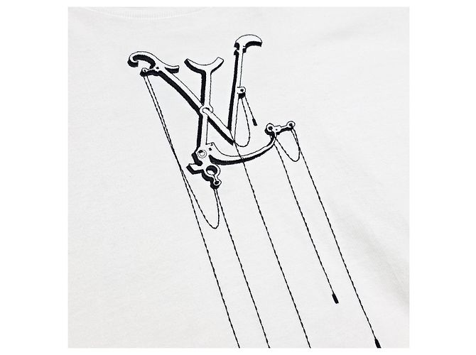 Louis Vuitton LV-Pendelt-Shirt mit kurzen Ärmeln Weiß - Ansicht 3