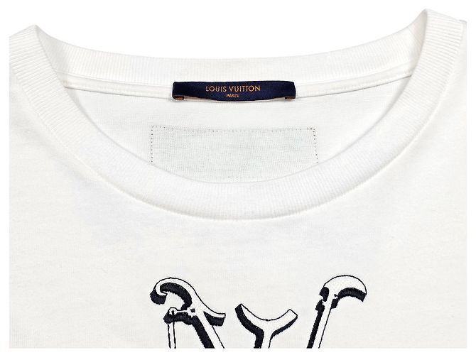 Louis Vuitton LV-Pendelt-Shirt mit kurzen Ärmeln Weiß - Ansicht 5