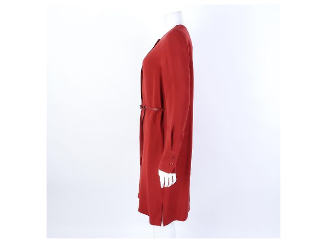 Vestido de seda Loro Piana Roja - vista 2