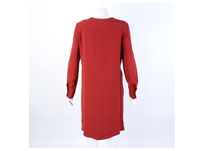 Vestido de seda Loro Piana Roja - vista 3