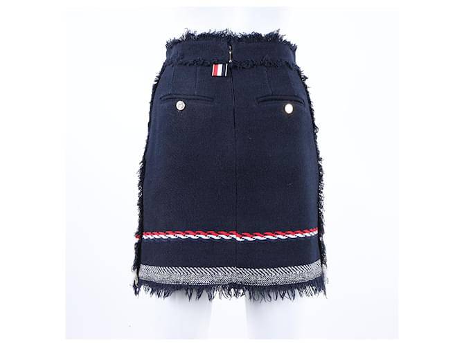 Falda de tweed Thom Browne Azul - vista 3