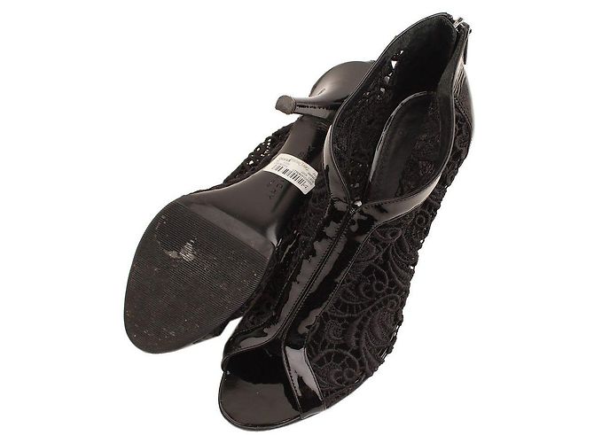 Givenchy Botines de charol negro con encaje - vista 4