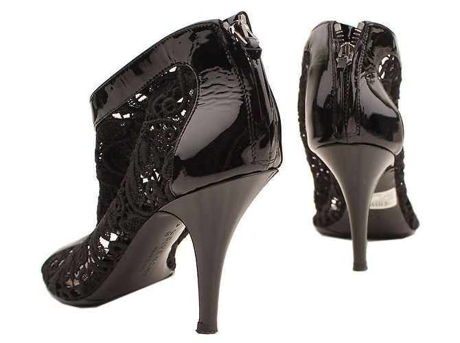 Givenchy Botines de charol negro con encaje - vista 5