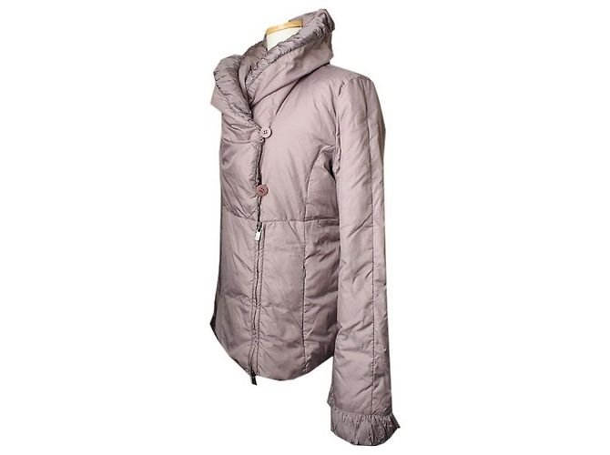 Lila geraffte gepolsterte Jacke Armani Collezioni - Ansicht 2