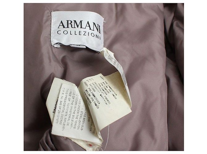 Lila geraffte gepolsterte Jacke Armani Collezioni - Ansicht 4