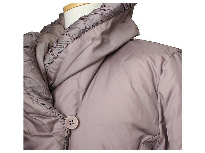 Lila geraffte gepolsterte Jacke Armani Collezioni - Ansicht 5