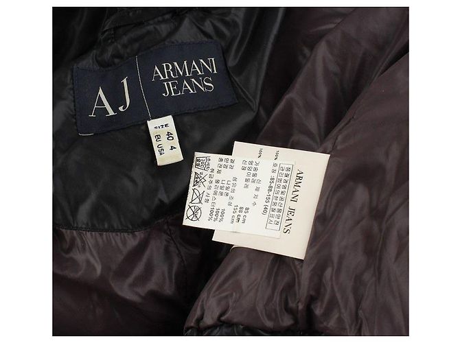 Chaqueta acolchada negra Armani Jeans UE EE. UU. Negro - vista 4