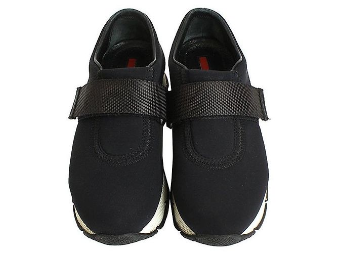 Prada Sneakers Velcro Neri Nero - vista 2
