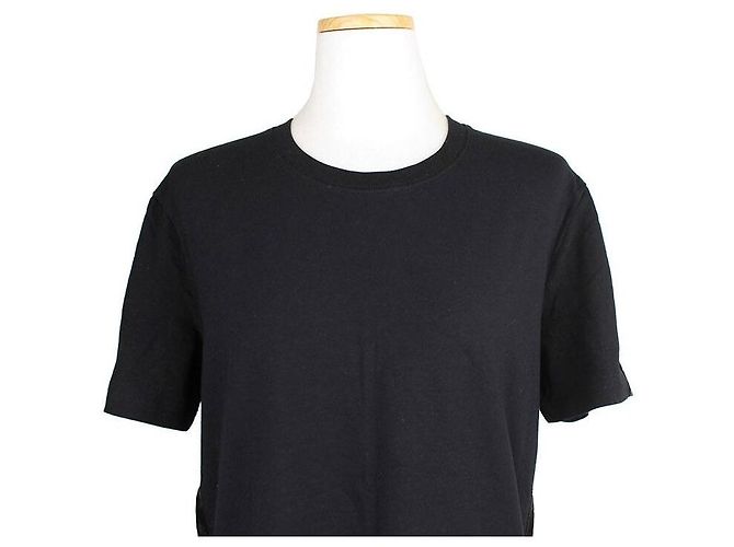 Dolce & Gabbana Schwarzes Satin-Applikation T-Shirt - Ansicht 5