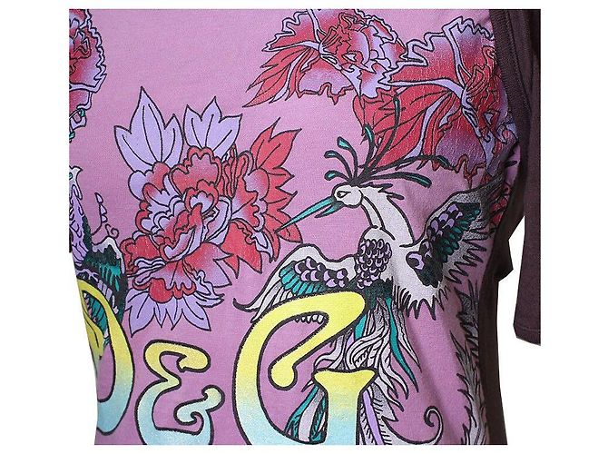Dolce & Gabbana Psychedelisches Braunes T-Shirt - Ansicht 4