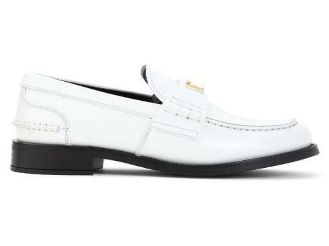 Prada Mocassini in pelle spazzolata Bianco - vista 4