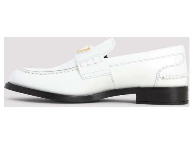 Prada Mocassini in pelle spazzolata Bianco - vista 6